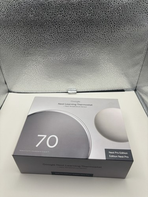 #ad Google Nest Learning Thermostat 4th gen w Temperature Sensor Nest Pro Edition $193.99