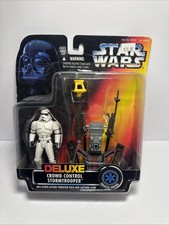 Star Wars Power Of The Force Deluxe Crowd Control Stormtrooper 1996 Kenner