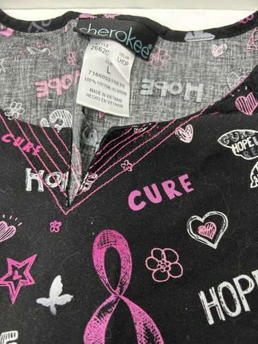 2er Set L Scrubs Tops SCHWARZ BUNT Herbst & Glaube Heilung Liebe - Bild 5 von 17