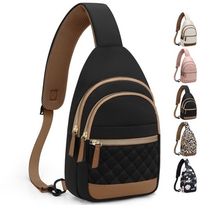 Mochila Bandolera Bolso Cruzado Para Mujeres Riñonera Bolsa Moderno Negro 2026