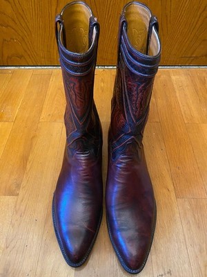 LUCCHESE CLASSICS COWBOY WESTERN STIEFEL LEDER OXBLOOD US 12 EUR 45/46 UK 11