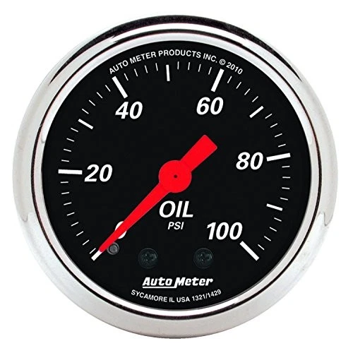 Auto Meter 1429 Designer Black Oil Pressure Gauge - Image 2 of 3