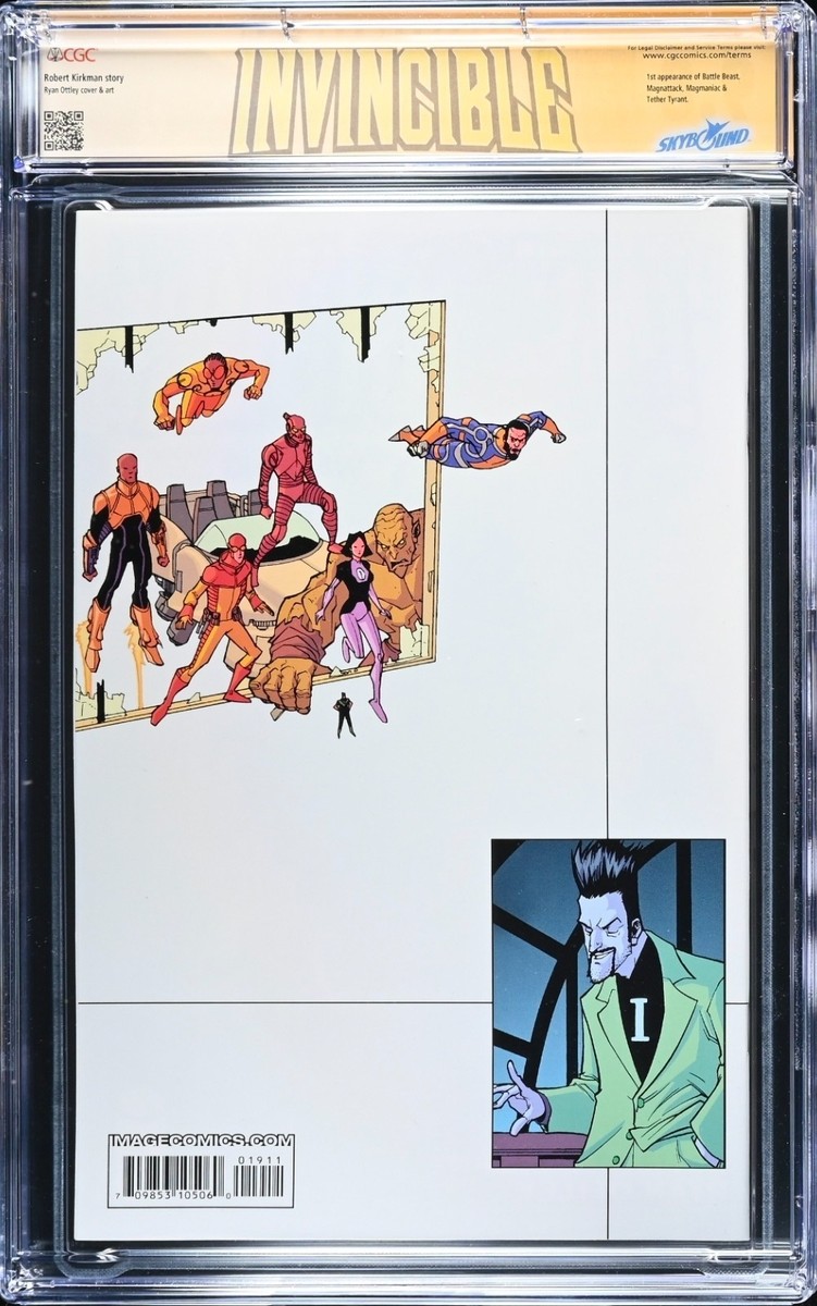 Invincible #19 CGC 9.8 (1st Battle Beast) Signed by Ryan Ottley | eBay