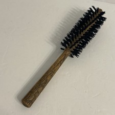 Vintage Goody Faux Wood Grain Round Styling Brush