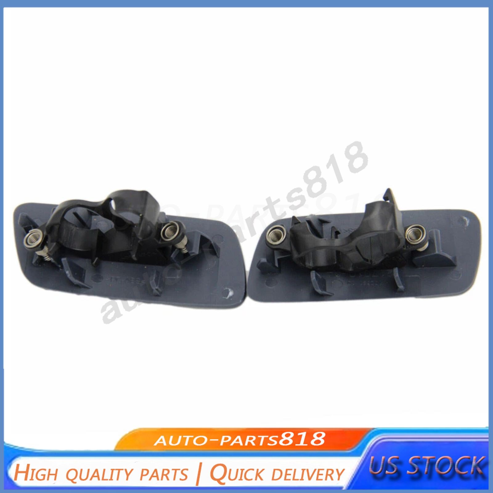 2Pcs Headlight Washer Jet Cover For 10-18 Rolls-Royce Ghost Front Driver Pass