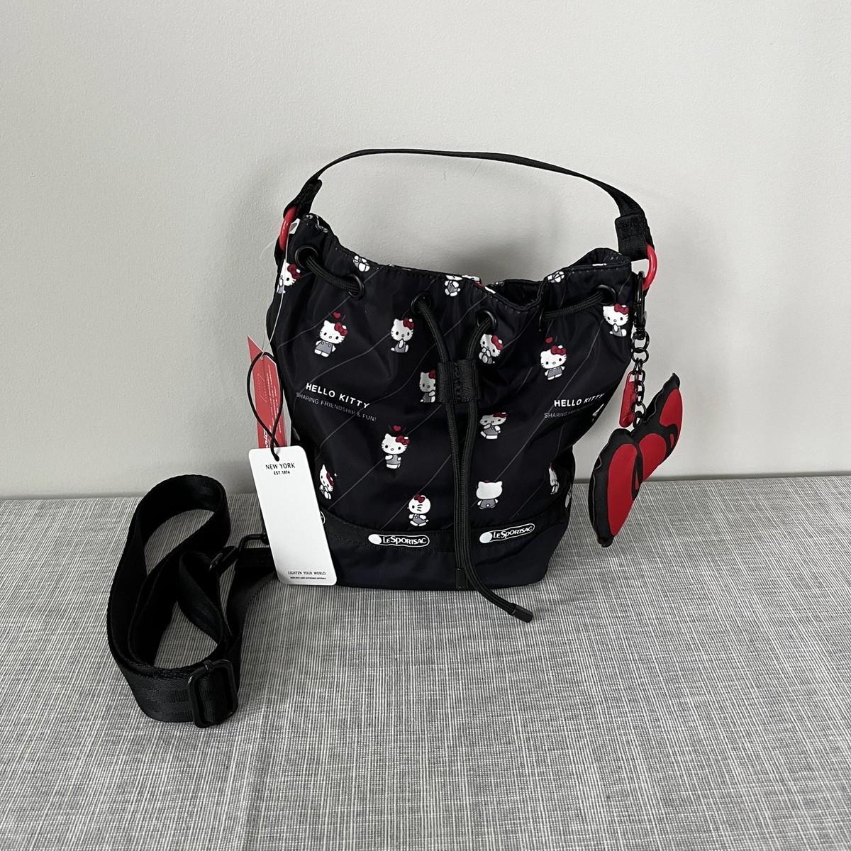 Lesportsac Hello Kitty 50th Anniversary Bucket Bag NWT | eBay