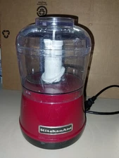 kitchenaide mini food processor in red UNTESTED
