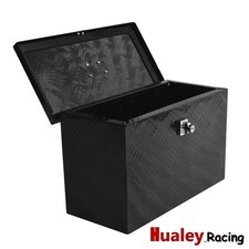 Black Aluminum Utility Box 16x7.5x10 Inch Outdoor Storage For Pickup Truck Beds