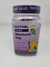 Natrol Kids Sleep Melatonin 1mg, 140 Gummies, Raspberry Flavor, Exp: 04/26