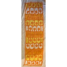 VERA Neumann Scarf ~ Signed ~ Verasheer ~ Orange / Yellow - Vintage