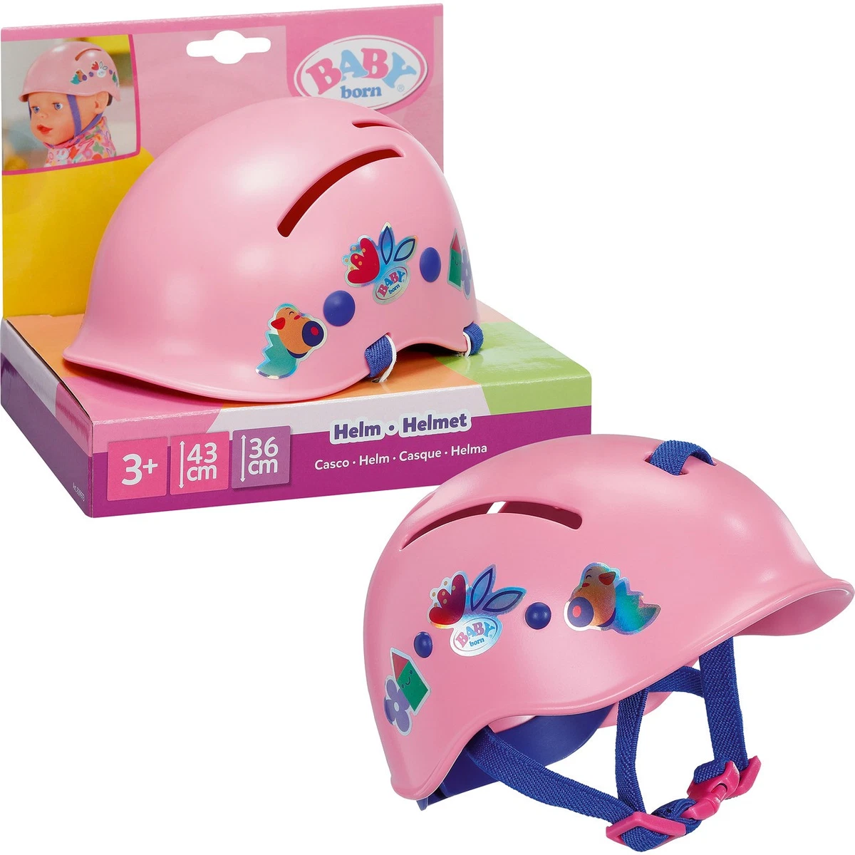 ZAPF CREATION Casco de bicicleta para muñeca BABY BORN 43CM 839973