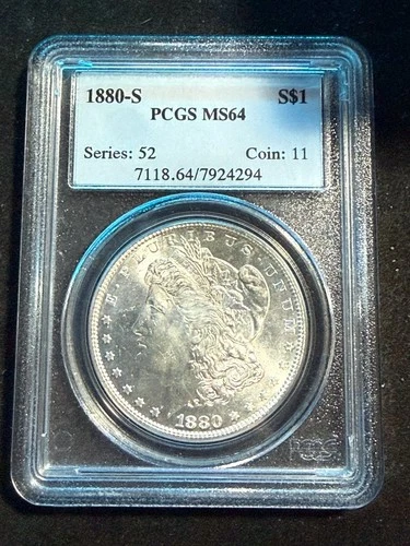 1879 S MORGAN DOLLAR PCGS MS64 294