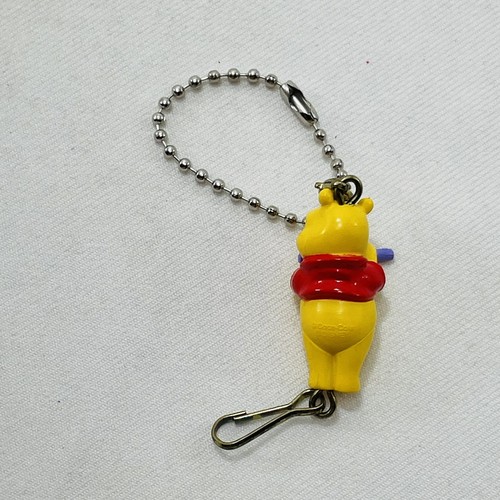 Disney Coca Cola Pooh Bear Flute Figure Keychain Clip Music Keyring Charm Hang - Picture 2 of 12