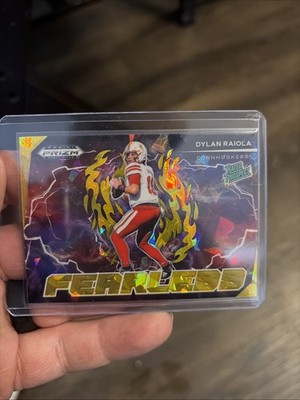 2024 Panini Prizm Draft Picks - Fearless Dylan Raiola #F-DR Gold Ice Prizm (RC)