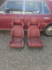 LAMBORGHINI COUNTACH  VINTAGE QUILTED  RED CAR SPORTS BUCKET SEAT SEATS LOT 
