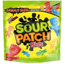 SOUR PATCH KIDS Soft & Chewy Candy, Family Size, 1.8 lb Bag , Free Shipping