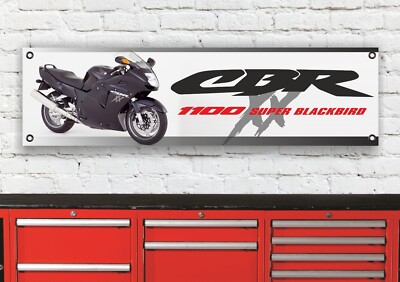 BR122B CBR 1100 XX BLACKBIRD INSPIRIERT GARAGE WERKSTATT FLEXIBLES BANNER SCHILD GESCHENK