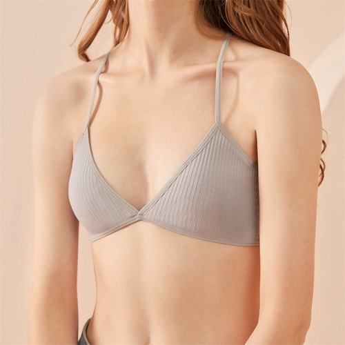 Women Sports Bra Comfort Cotton Bras For Women Thin French Style Bralette Sexy D