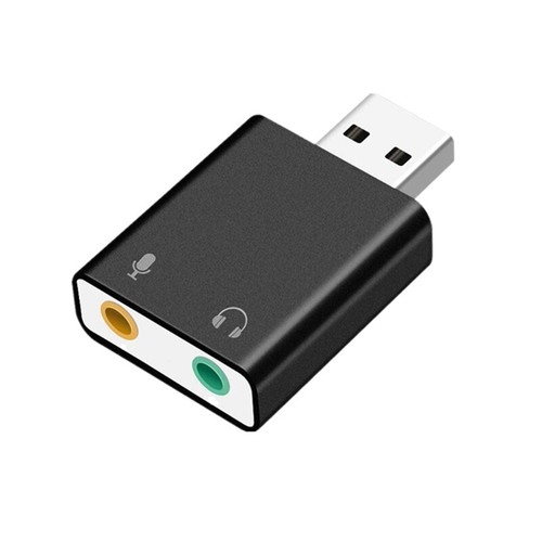 Aluminum External USB Stereo Sound Card USB 2.0 to 3D Sound Card Adapter - Bild 9 von 9
