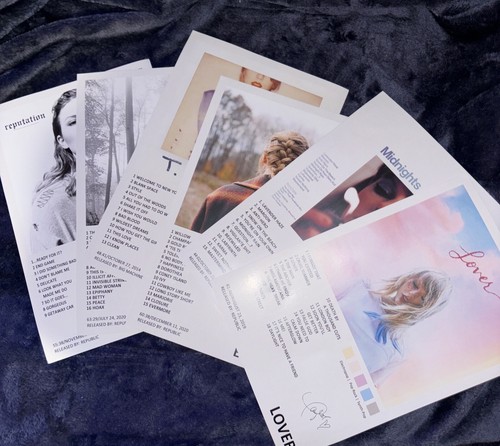 6 Taylor Swift 8” x 12” Poster Album Cover Druck Weihnachtsgeschenk Wandbild - Bild 1 von 9