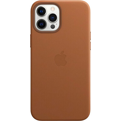 Original Apple Leather Leder Case Cover MHKL3ZM/A iPhone 12 Pro Max Saddle Brown