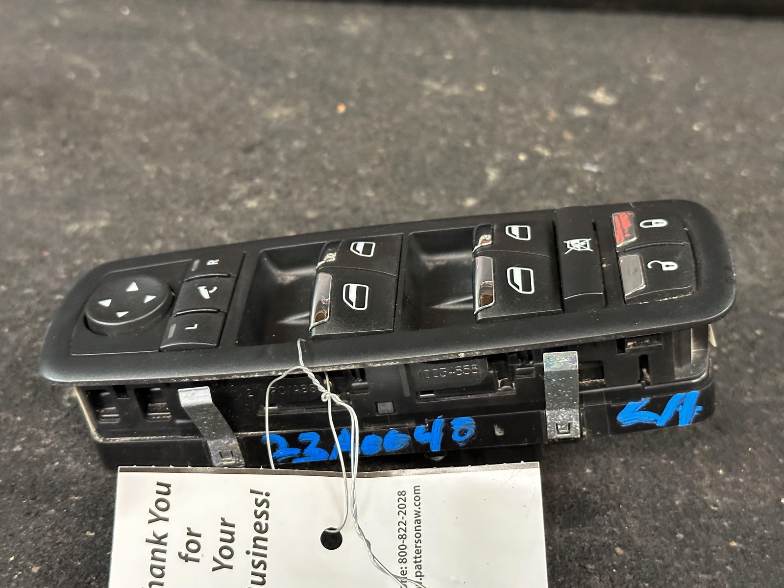 14-17 MASERATI GHIBLI FRONT DRIVER DOOR MASTER SWITCH