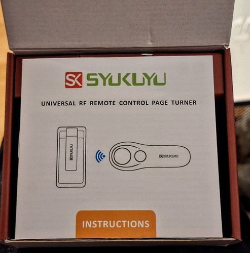 Syukuyu RF Remote Control Page Turner for Kindle / iPhone / iPad /Android Black - 第 3/6 張圖片