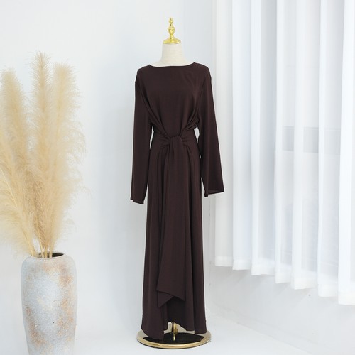 Abaya Muslim Kaftan Elegant Women Long Dress Turkey Maxi Robe Evening Party Gown - Picture 8 of 48