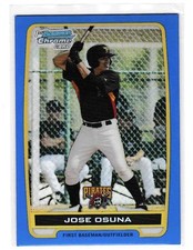 2012 Jose Osuna Bowman Chrome Blue Refractor #BCP21 Rookie #208/250 Card NrMt/Mt