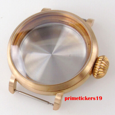 46mm Big Cusn8 Real Bronze Watch Case Sapphire Fit NH35 NH36