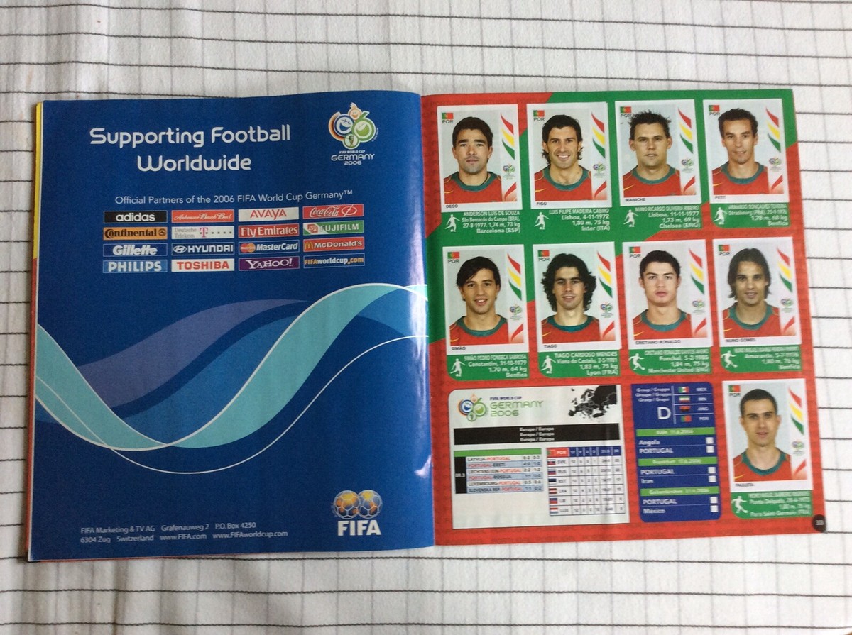 Panini 2006 World Cup Germany Sticker Album 100% Complete - VGC