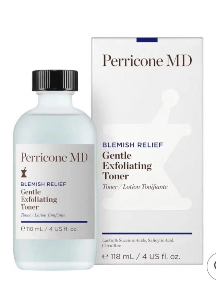 Perricone MD Blemish Relief Gentle Exfoliating Toner 118ml Free & Fast Uk Post