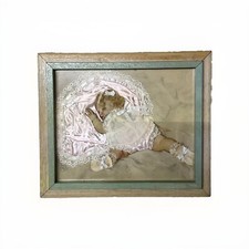 Nursery Art Print 1930s ALL TUCKERED OUT Maud Tousey Fangel 3D Original Framed