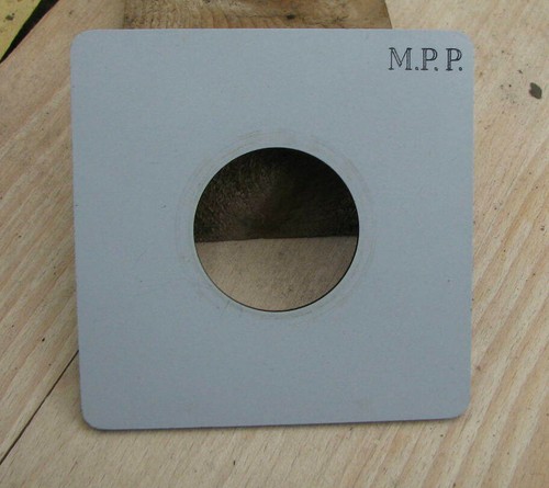 genuine MPP mk8 VIII field lens board panel copal 1 39mm hole 95 x 95 - Imagen 4 de 4