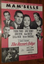 Mam'selle by Mack Gordon & Edmund Goulding Razor's Edge w/ Somerset Maugham