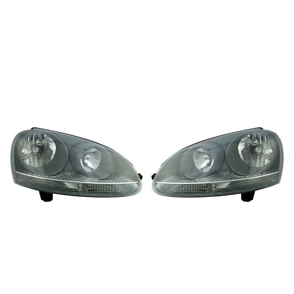 Hella Scheinwerfer Set Links Rechts Passend FüR VW Golf V 1K1 Halogen-image