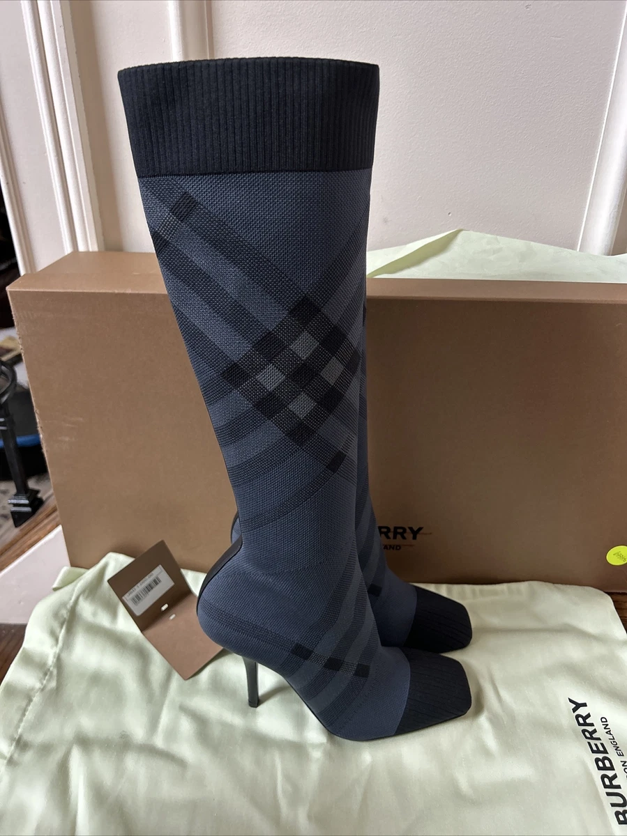 Blue store burberry boots