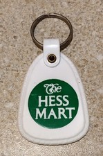 Vintage THE HESS MART Keychain Phillipsburg NJ Gas & Small Store Out Of Business