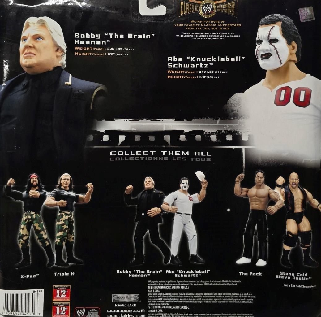 WWE SUPERSTARS 2 PACK BOBBY THE BRAIN HEENAN & ABE WWE SUPERSTARS 2 PACK BOBBY THE BRAIN HEENAN & ABE