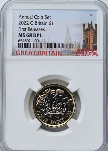2022 £1 Nations Crown One Pound NGC MS68 Great Britain