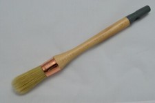 25mm, Specialist Long Round Sash Paint Brush - TAPER, Natural Pure Bristle Mix.