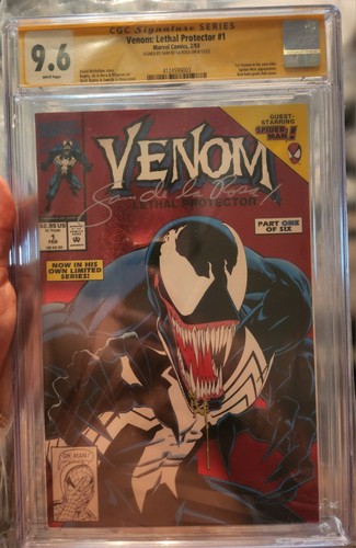 🔥🚨 Venom Lethal Protector #1 Signed By Sam De la Rosa Cgc 9.6 - 第 1/1 張圖片