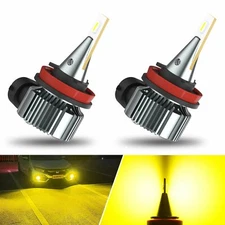 H11 H8 LED Bulbs 3000K Golden Yellow Super Bright Fog Light DRL High Power GUS