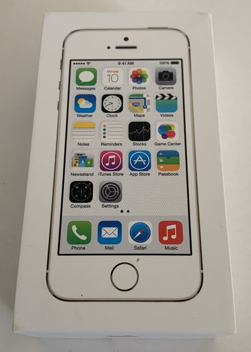 Original Empty Box Apple iPhone 5s Gold 16GB NO PHONE Box Only | eBay