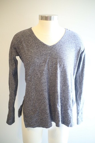 Heather Gray Long Sleeve V-Neck 