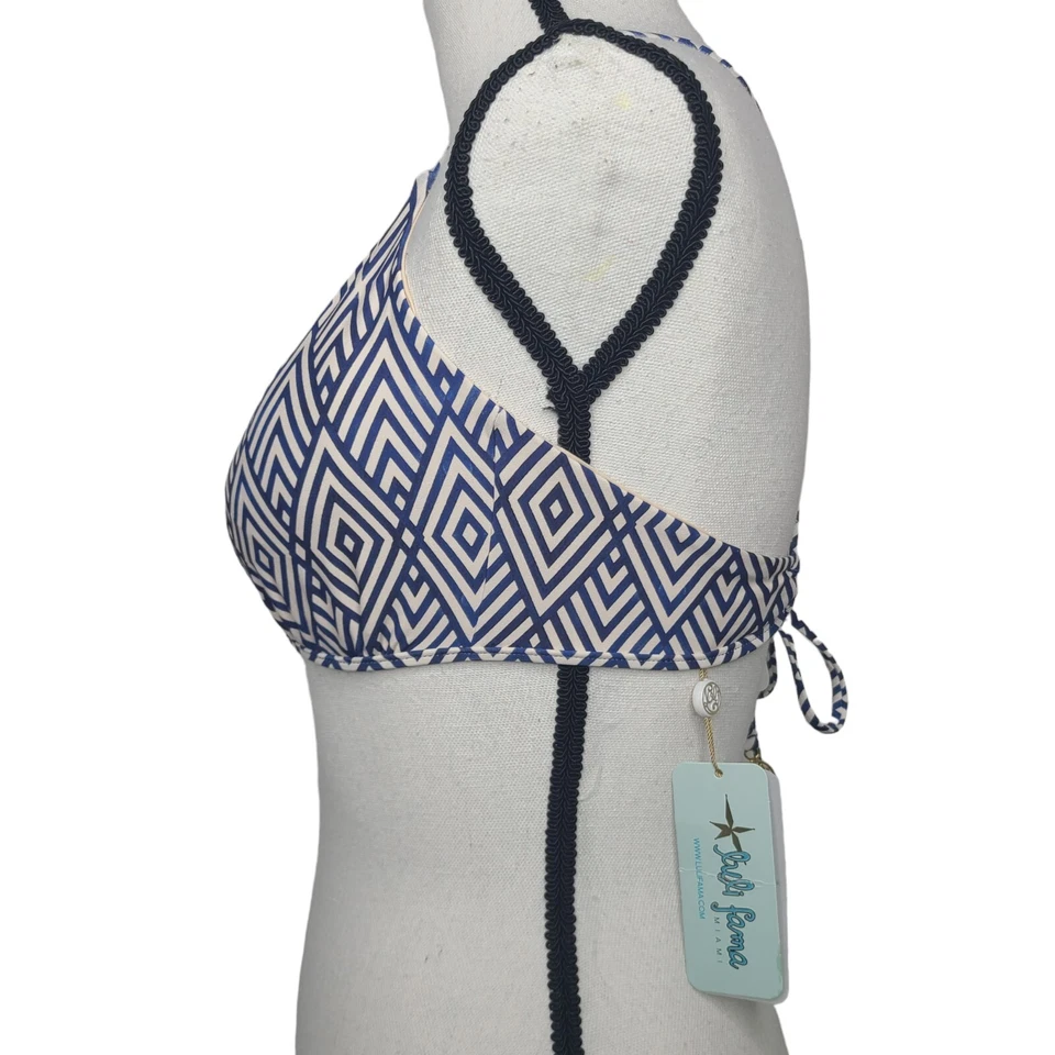 Top de biquíni Luli Fama mesmerizado Bralette L664N31-111 médio novo com etiquetas $88 - Imagem 4 de 4