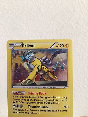  Pokemon - Raikou (55/162) - XY Breakthrough - Holo : Toys &  Games