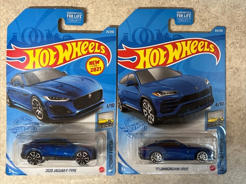 Hot Wheels Lamborghini Urus and Jaguar F-Type 2021 Rare Errors