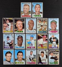 1967 Topps Baseball Set Break 17 Cards