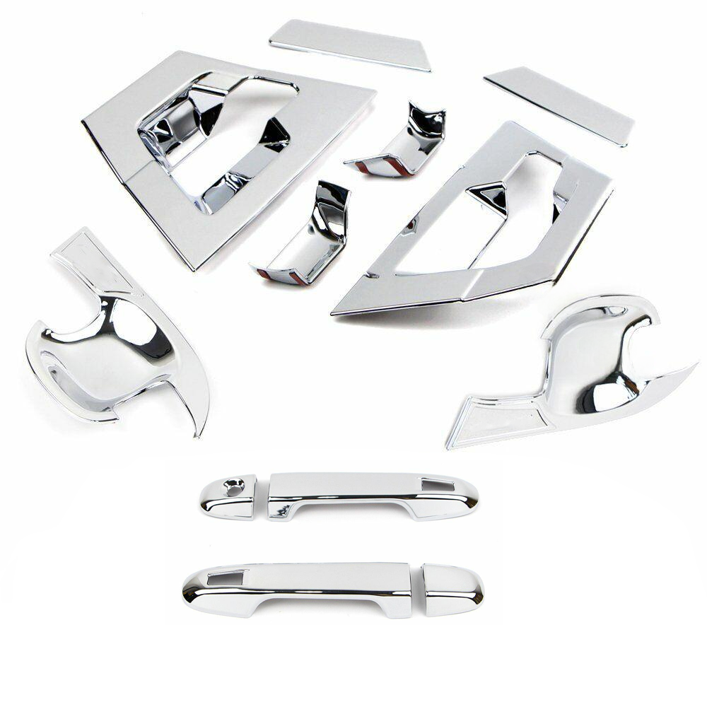 Car Exterior Door Handle Cover TrimFor Toyota CHR C-HR 2016-2022 Chrome Silver